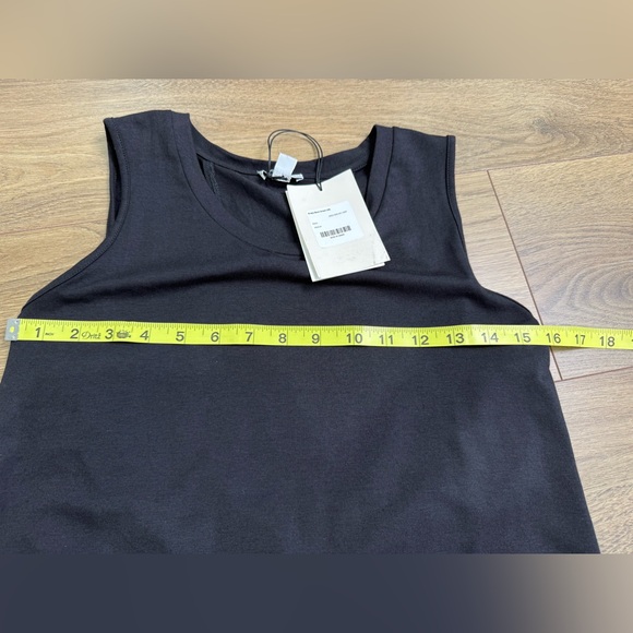 NWT Cuyana Drape-Back Midi Dress Black Pima Cotton Size Medium - Picture 14 of 15